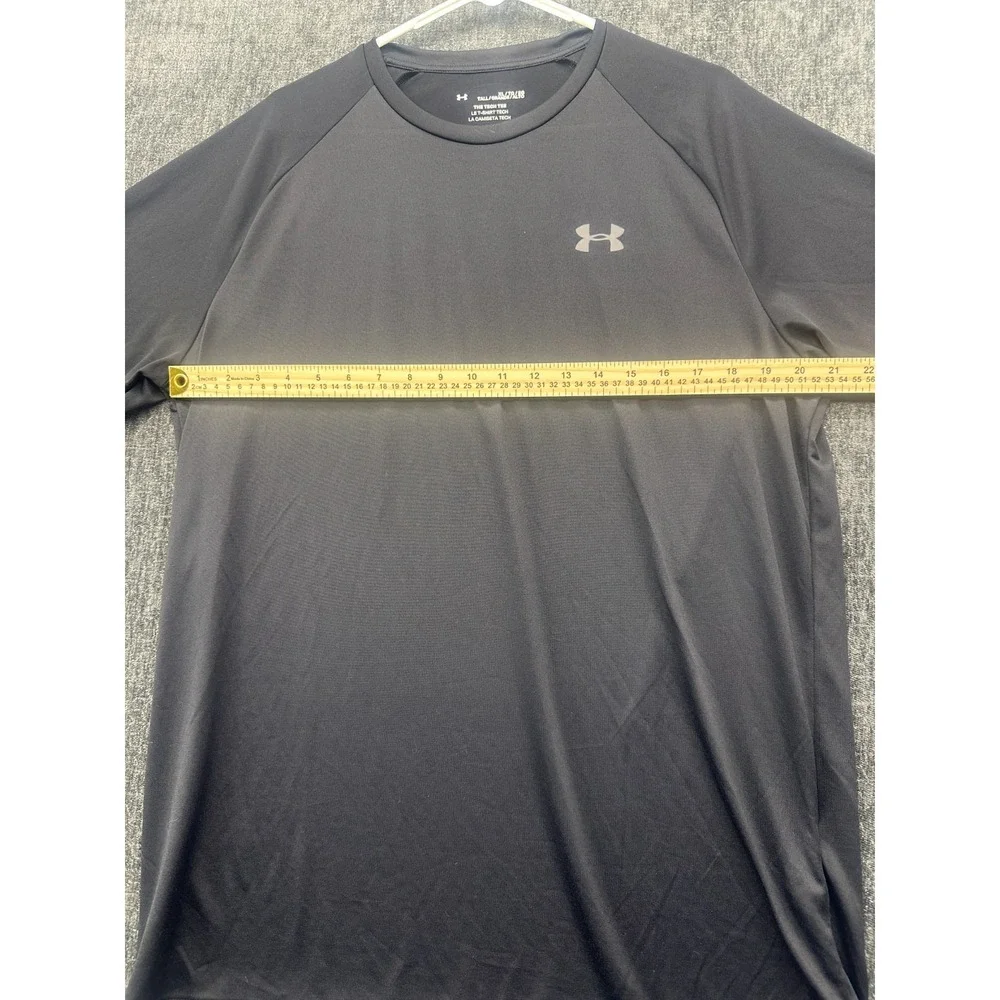 Under Armour Tech T Shirt‎ Mens XL Black Loose Fit Moisture Wicking Performance